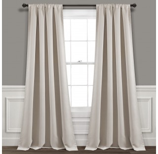 A pair of heat-insulating blackout curtain fabrics