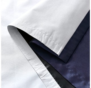 Blackout Faux Silk Navy Blue Curtain Fabric