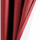 Blackout Imitation Silk Red Curtain Fabric