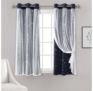 Blackout light grey curtains