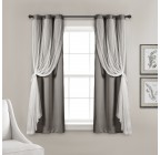 Elegant bedroom blackout curtains