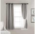 Elegant bedroom blackout curtains