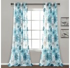 Floral Insulated Grommet 100% Blackout Curtain