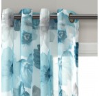 Floral Insulated Grommet 100% Blackout Curtain