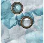 Floral Insulated Grommet 100% Blackout Curtain