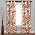 Floral Insulated Grommet Blackout Curtains