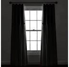 Grey and white blackout curtains