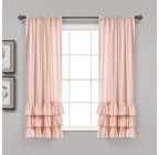 Shiny sequin blackout curtains