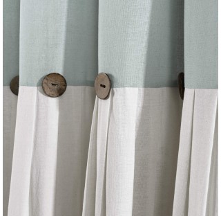 Linen Button 100% Lined Blackout Curtains