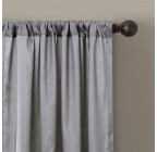 Purple and grey blackout curtains