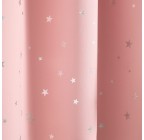 Sheer Insulated Grommet Blackout Pink Curtain