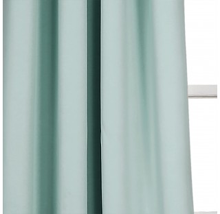 Thermal Insulation Grommet Blackout Cyan Curtains
