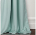 Thermal Insulation Grommet Blackout Cyan Curtains