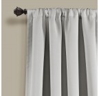 Thermal insulation blackout window light grey curtain