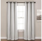 Tulle Grommet Light Grey Curtain